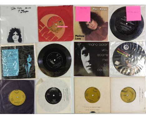 T REX AND RELATED - 7" COLLECTION (INC UK/ REGAL ZONOPHONE). Another smashing collection of around 59 7" singles by T Rex and