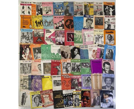 Approx 100 various pieces of sheet music, songbooks and magazines. Inc a selection of 'Idols' magazines, Vintage c 19650s-70s