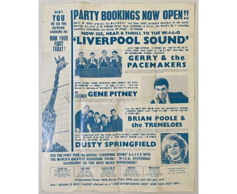 Good selection of 60s memorabilia to inc: original c 1965 'Liverpool Sound' New Zealand tour dates poster with billings for D