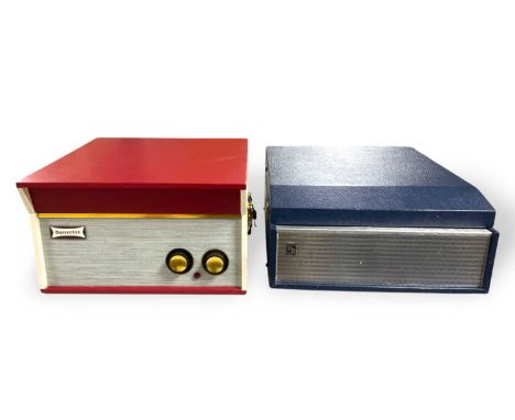 Two record players to include a Portadyne RP22 and a Dansette record player.