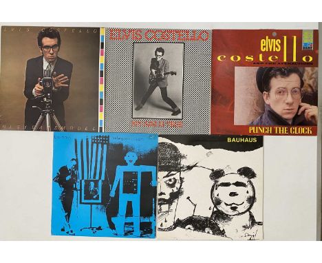 PUNK/ WAVE/ ALT - 7"/ LP COLLECTION. A timeless collection of 5 LPs/ 12" &amp; 41 7". Artists/ titles include Elvis Costello 