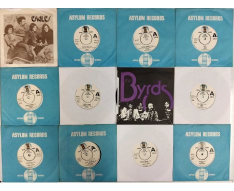 ASYLUM RECORDS - 7" COLLECTION. An impressive collection of approx 23 x 7", almost all demos from the early/ mid 1970s. Artis