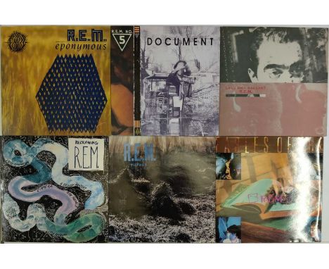 R.E.M. - LP / 12" PACK. A pack of 12 x LPs/ 12". Artists/ Titles include Eponymous (MIRG 1038), Document (MIRG1025), Lifes Ri