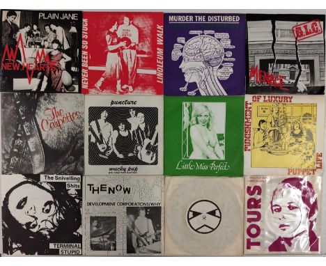 PUNK/ WAVE - 7" PACK. A quality pack of 21 punk &amp; wave 7". Artists/ titles include Plain Jane - New Hearts, Nicky + The D