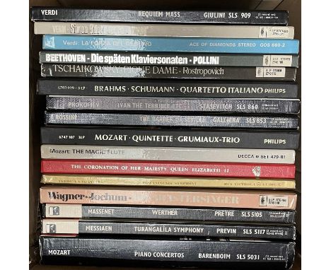 CLASSICAL - LP BOX SETS. A collection of approx 125 x box sets. Composers/ Performers/ Compositions include R. Strauss - Orch