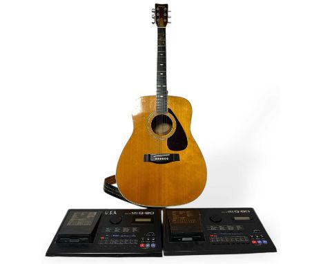 A Yamaha FG-345 Guitar plus two KAWAI K80 sequencers.