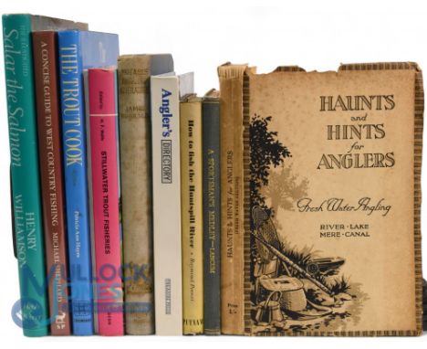Ten Fishing Books - Haunts and Hints for Anglers Fresh Water Angling River, Lake, Mere &amp; Canal 1925 Felix Pole, Angler's 