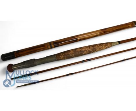 Army &amp; Navy, 105 Victoria Street, London, greenheart seat trout rod - 10ft 2" 3pc plus spare tip, in famed bamboo brass s