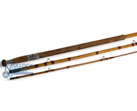 Hardy The Expert 13' 3 piece coarse fishing rod, No. G35017 - Spanish reed butt/middle, whole cane spliced split cane tip, fu