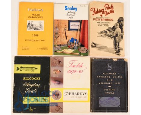 Six Fishing Catalogues - Farlow's Retail Catalogue 1966, Sealey Fishing Manual 1968, Fishing Rods &amp; Tackle Angler's Guide