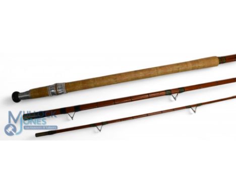 Allcocks Redditch "The Billy Lane" hollow glass match rod c1965 - 13ft 3pc, 24" (refurbished), handle with sliding alloy reel