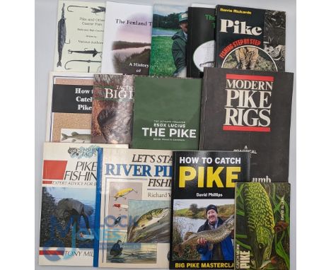 Pike Fishing Books, all paperback books to include Catch More Pike David Allen 1974, Pike and Other Coarse Fish 2013. The Fen