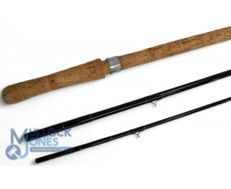 Bruce &amp; Walker "Powerlite" handmade in England carbon salmon fly rod - 15ft 3pc line 7/10#, 28" handle with alloy sliding
