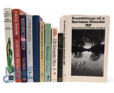 Ten Fishing Books - Ramblings of a Sportsman-Naturalist 1979 BB, How to Tie Flies for Trout 1935 H G McClelland, 220 Favourit