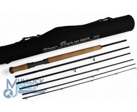 Shakespeare Oracle Exp Travel carbon salmon fly rod - 12ft 9" 6pc line 8#, 20" handle, double alloy down locking reel seat, l