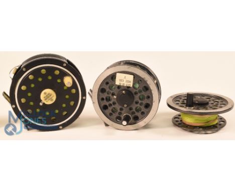 J W Young &amp; Sons Ltd Redditch 1530 - Fifteen Hundred Series, alloy trout fly reel with spare spool, 3 1/2" ventilated spo