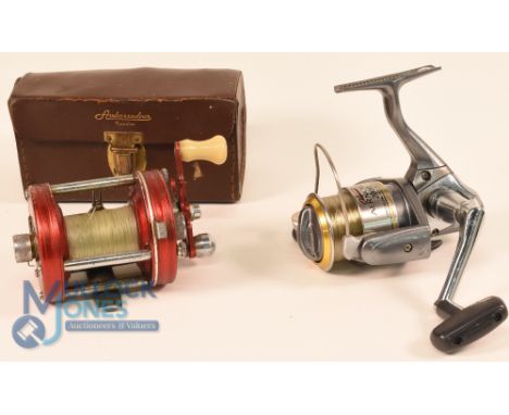 Abu Ambassadeur Multiplier Model 6000 (no foot number) spindle tensioner, counter balanced handle, runs okay but needs a good