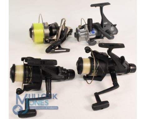 A pair of Daiwa Regal 4050 BRT fixed spool reels - both with good bails, rear tensioner, light use and run very well.  Leeda 