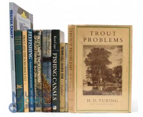 Ten Fishing Books - Trout Problems 1948 H.D Turing, Freshwater Angling 1954 by 'Faddist', Memorable Coarse Fish 1953 by 'Fadd