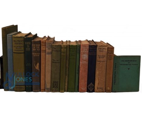 Collection of Period Fishing books, to include examples of: The Practical Angler W C Stewart 1944, Angling Ways E Marshall Ha