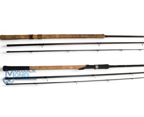 Shimano Nexave Match 13' 3 piece carbon fibre float rod, matt finish, lined guides, good &amp; a Shimano Triple X-12, 12' 3 p