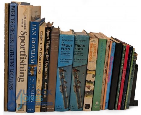 Carton Of Fishing Books, with examples of World's Greatest Fly Fishing Locations 1991, The Complete Book of Sport Fishing, Di