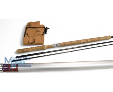 Orvis USA graphite salmon fly rod - 9 1/4oz, 13ft 6" 3pc, line 10#, 27" handle, double alloy down locking reel seat, lined bu