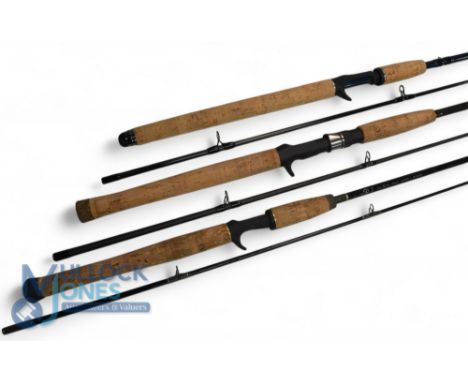 Abu Enticer Plus carbon spinning rod EPC80-2M - 8ft 2pc 10-30g CW, 19" handle, lined rings, MCB. Very light use. Abu Agenda G