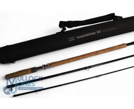 Shakespeare Expedition XT carbon travel salmon rod - 15ft 6pc, line 10#, SAP# 1253408, 27" handle, alloy double down locking 