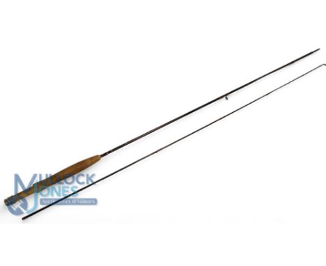 Hardy Alnwick "Sovereign" Super Light carbon brook trout fly rod - 6ft 6" 2pc, alloy sliding reel fitting and collars, lined 