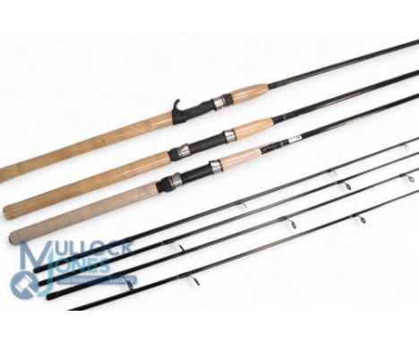 Normark Blue Fox carbon spinning rod - 9ft 2pc, 21" handle, uplocking reel seat, lined rings. No bag, looks unused, plastic s