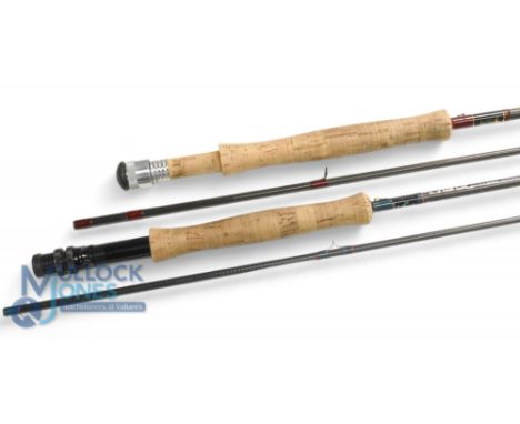 Daiwa Made in Scotland graphite trout fly rod CF98 - 9ft 6" 2pc line 5/7#, alloy double uplocking reel seat, lined butt ring,