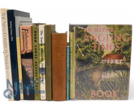 Ten Fishing Books - The Second Angling Times Book 1962 Peter Tombleson and Jack Thorndike, 200 Rod Building Tips 1982 K. Kett
