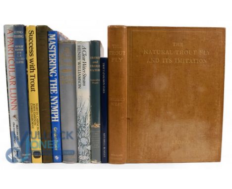 Ten Fishing Books - The Natural Trout Fly and its Limitation 1921 Leonard West, Trout &amp; Salmon Flies 1986 John Buckland, 
