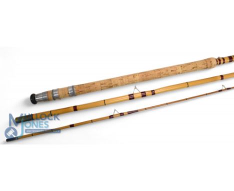 Martin James, Redditch The Prizewinner 12'6", 3 piece coarse fishing rod, fully refurbished, whole cane butt and stepped midd