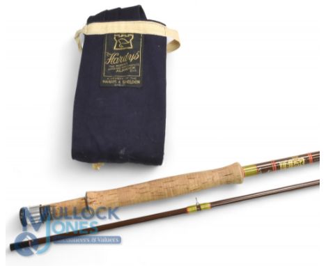 Hardy Alnwick Richard Walker "Little Lake" carbon trout fly rod - 9ft 2pc line 7#, uplocking reel seat, lined butt ring, MCB.