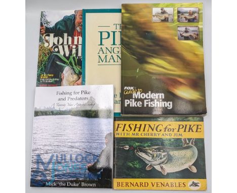 4x Pike Fishing Books, all paperback books to include the Pike Anglers Manual Barrie Rickards 1987, Fox Guide to Modern Pike 