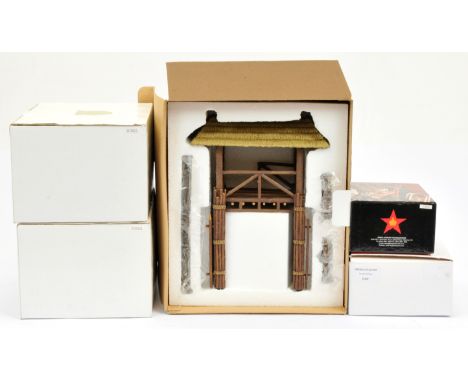 King &amp; Country - Imperial China Series, comprising: Set IC039 - General and Map, Set IC051 - Chinese Fort Main Gate, Set 