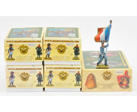 First Legion - Napoleon's Europe Series, comprising: Model No' NAP0368 French 1st Light Infantry Chasseur Standard Bearer, Mo