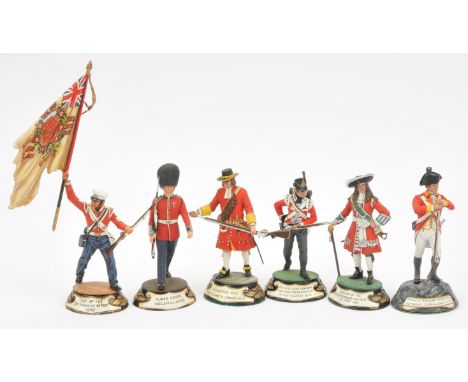 The Stadden Edition, 1970's Issue - 80mm Plinth Mounted Studio Painted Military Miniatures, comprising: A Quantity [6 Figures