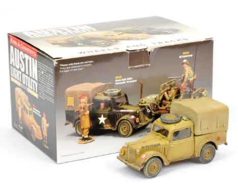 King &amp; Country - 8th Army Series, comprising: Set EA056 - Austin Light Utility Eighth Army with Driver. Generally near Mi