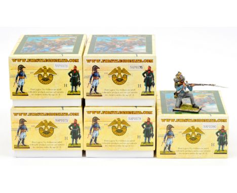 First Legion - Napoleon's Europe Series, comprising: Model No' NAP0375 French 1st Light Infantry Chasseur Sergeant Charging, 