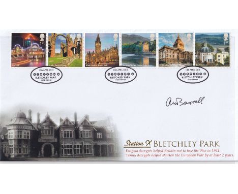 Arthur Wilfred Bonsall, Bletchley Park Code Breakers, Signed First Day Cover. Good condition. All autographs come with a Cert