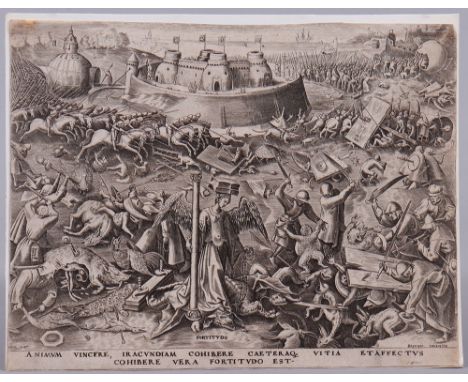 Pieter Bruegel der Ältere (um 1525/1530, vermutlich Breda - 1569 in Brüssel), nach Kupferstich von Philipp Galle (1537, Haarl