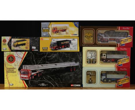 Corgi Classics 1:50 scale British Road Services models, comprising CC10302 AEC Ergo eight wheel platform lorry, dolly and gir
