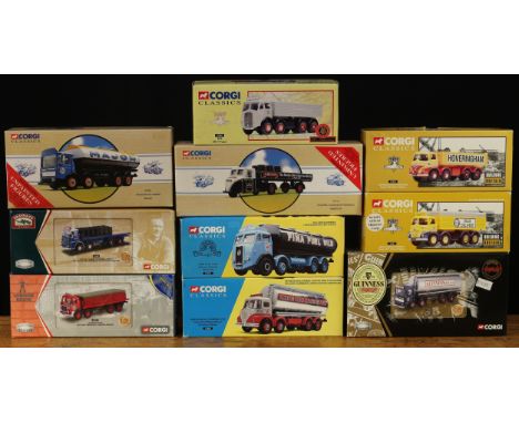 Corgi Classics 1:50 scale Building Britain models, comprising 14401 Hoveringham Gravels Foden S21 open tipper, boxed with cer
