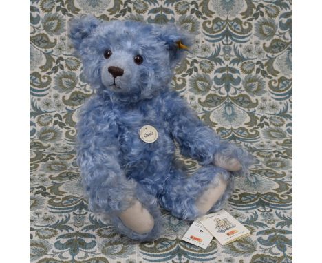 Steiff (Germany) EAN 005077 Classic teddy bear, trademark 'Steiff' button to ear with red and yellow tag, cardboard chest tag