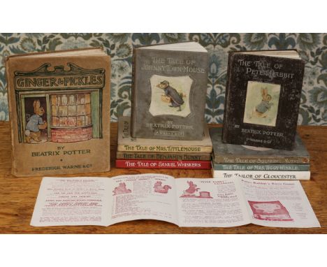 Children's Books - Potter (Beatrix), Frederick Warne & Co. and Frederick Warne & Co. Ltd, comprising The Tale of Peter Rabbit