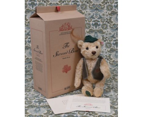 Steiff (Germany) EAN 661174 The Sherwood teddy bear, trademark 'Steiff' button to ear with red and white tag, 32cm high, boxe