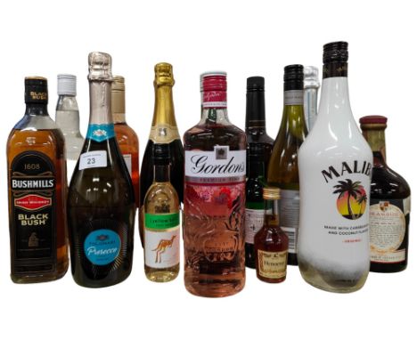 SHELF LOT OF ALCOHOL